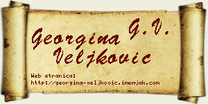 Georgina Veljković vizit kartica